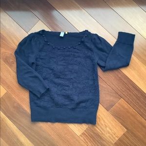 Anthropologie knitted and knotted sweater sz xs